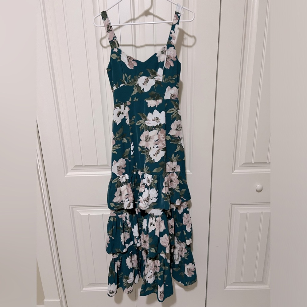Abercrombie & Fitch Floral Tiered Maxi Dress